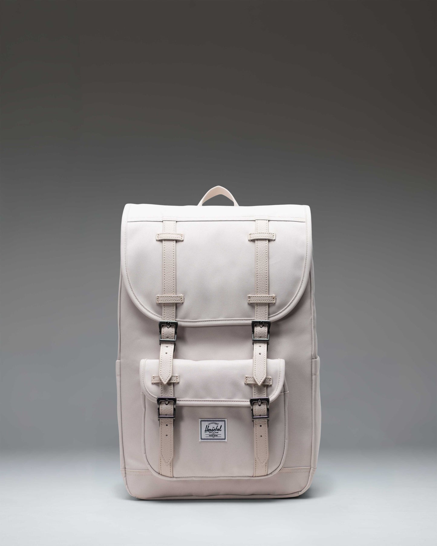 Herschel Supply Co. Herschel Little America Mid Backpack in Moonbeam colorway showing the front view with classic strap detail.