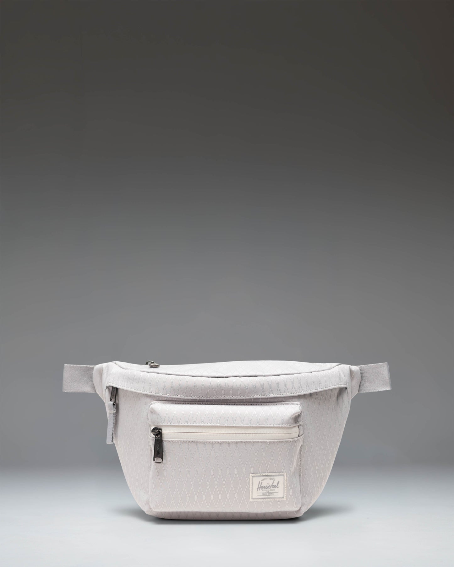 Herschel Supply Co. Pop Quiz Hip Pack in Vapor Diamond/Charcoal Gray.