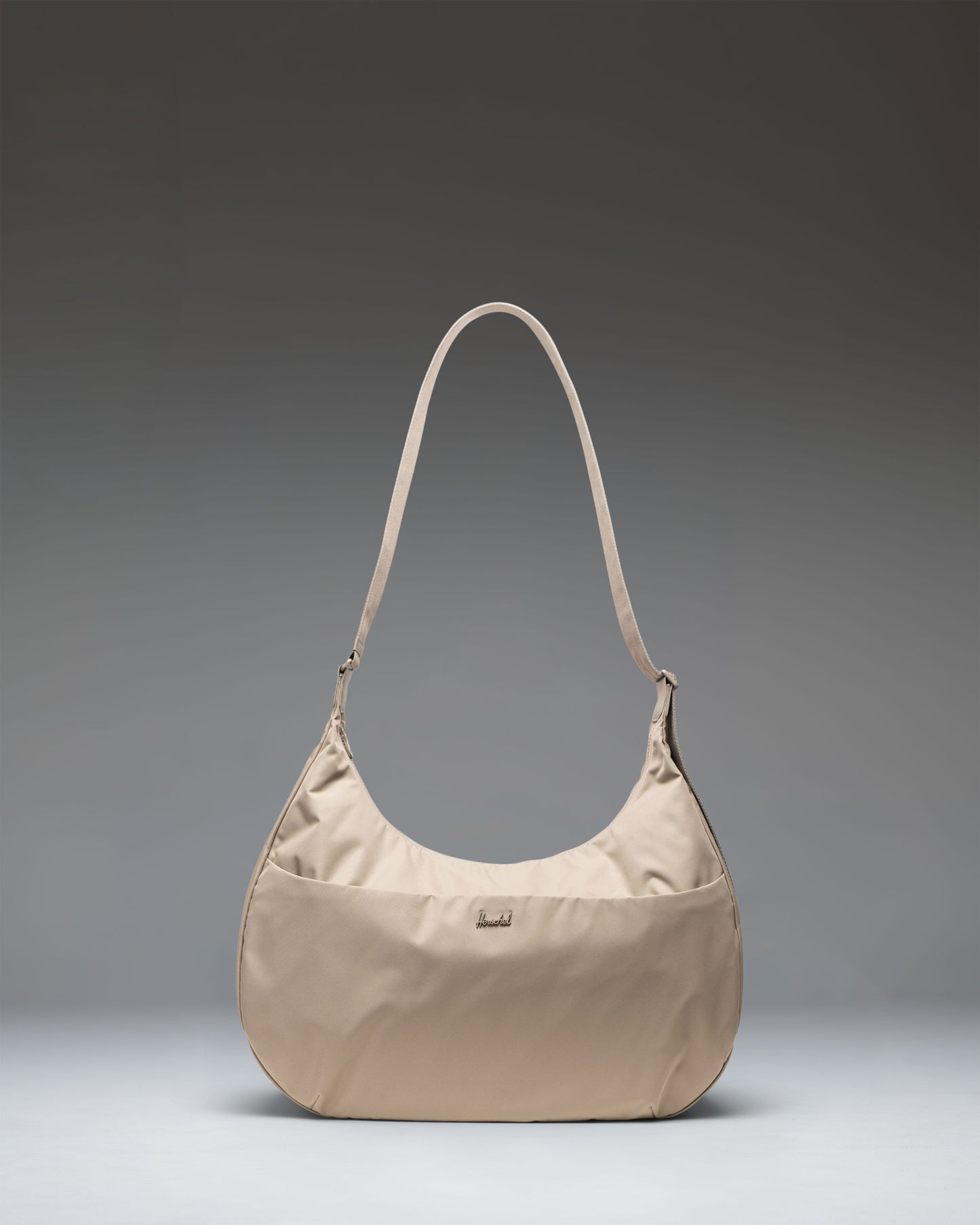 Herschel Supply Co. Yara Large Shoulder Bag in Vintage Khaki, featuring a slouchy silhouette and a single comfortable shoulder strap.