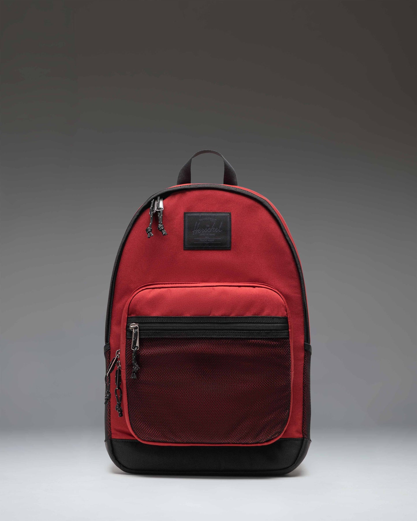 Herschel Supply Co. Kaine Backpack in Varsity Burgundy, showcasing its front design, straps, and compartments.