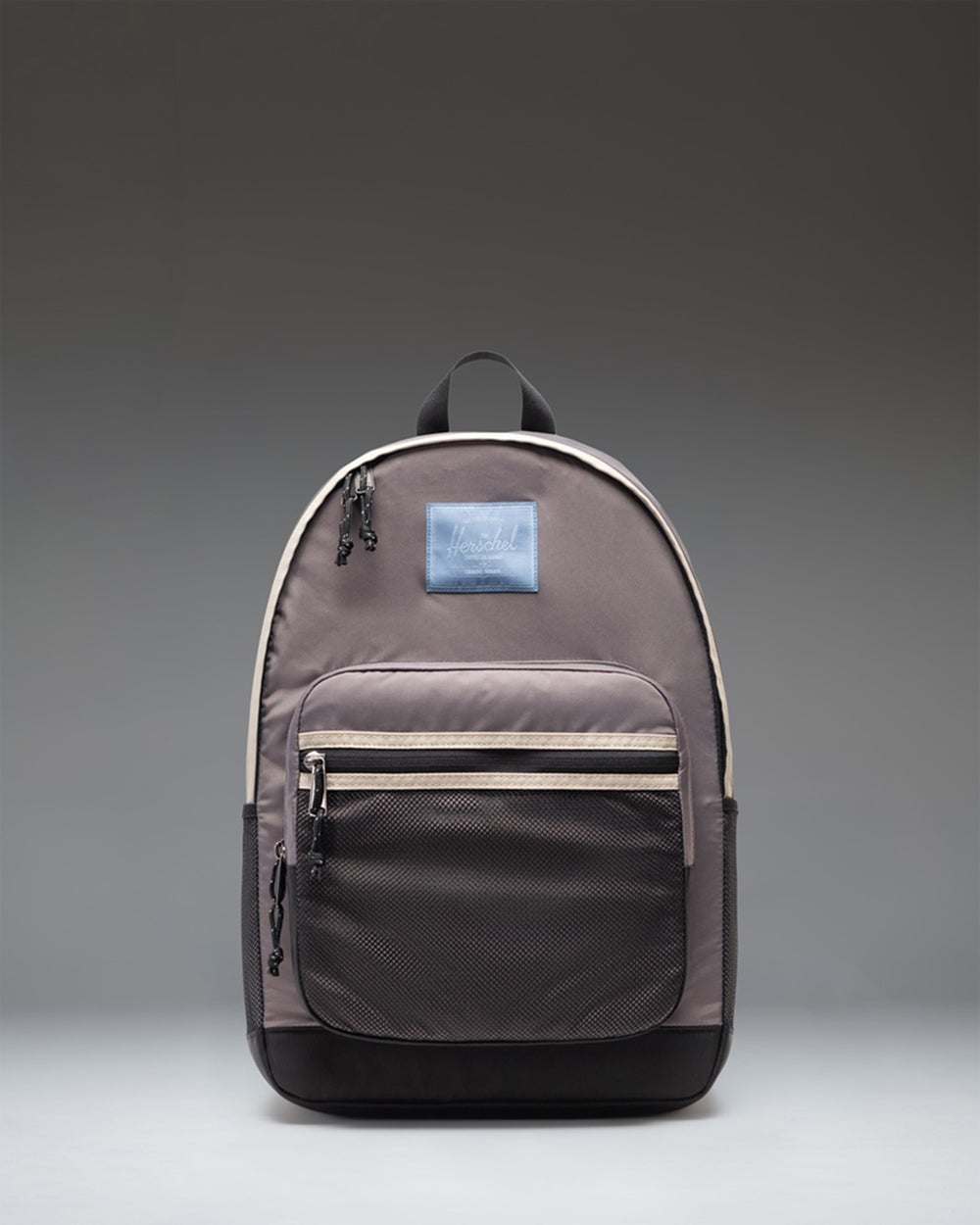 Herschel Supply Co. Kaine Backpack in Dark Gull Gray, featuring a multi-compartment design with adjustable straps and classic logo detail.