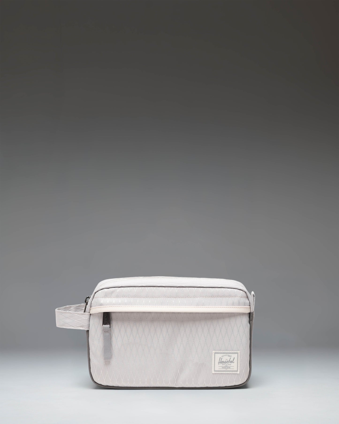 Herschel Supply Co Chapter Travel Kit in Vapor Diamond and Charcoal Gray.