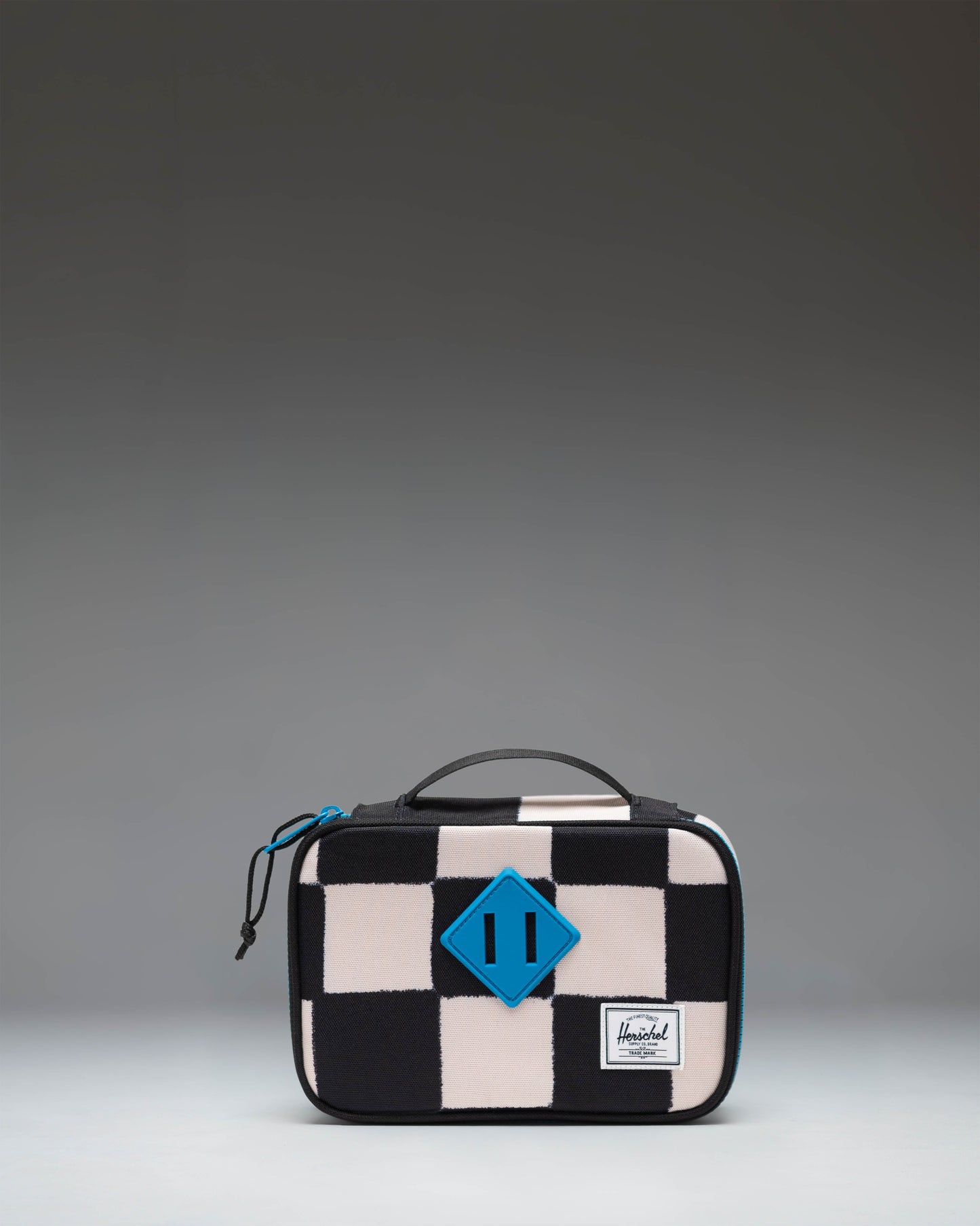 Herschel Heritage Pencil Case Little Herschel in Check This Hawaiian Surf blue checkered pattern.