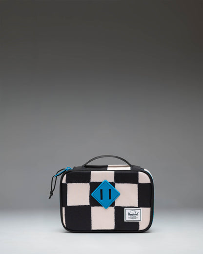 Herschel Heritage Pencil Case Little Herschel in Check This Hawaiian Surf blue checkered pattern.