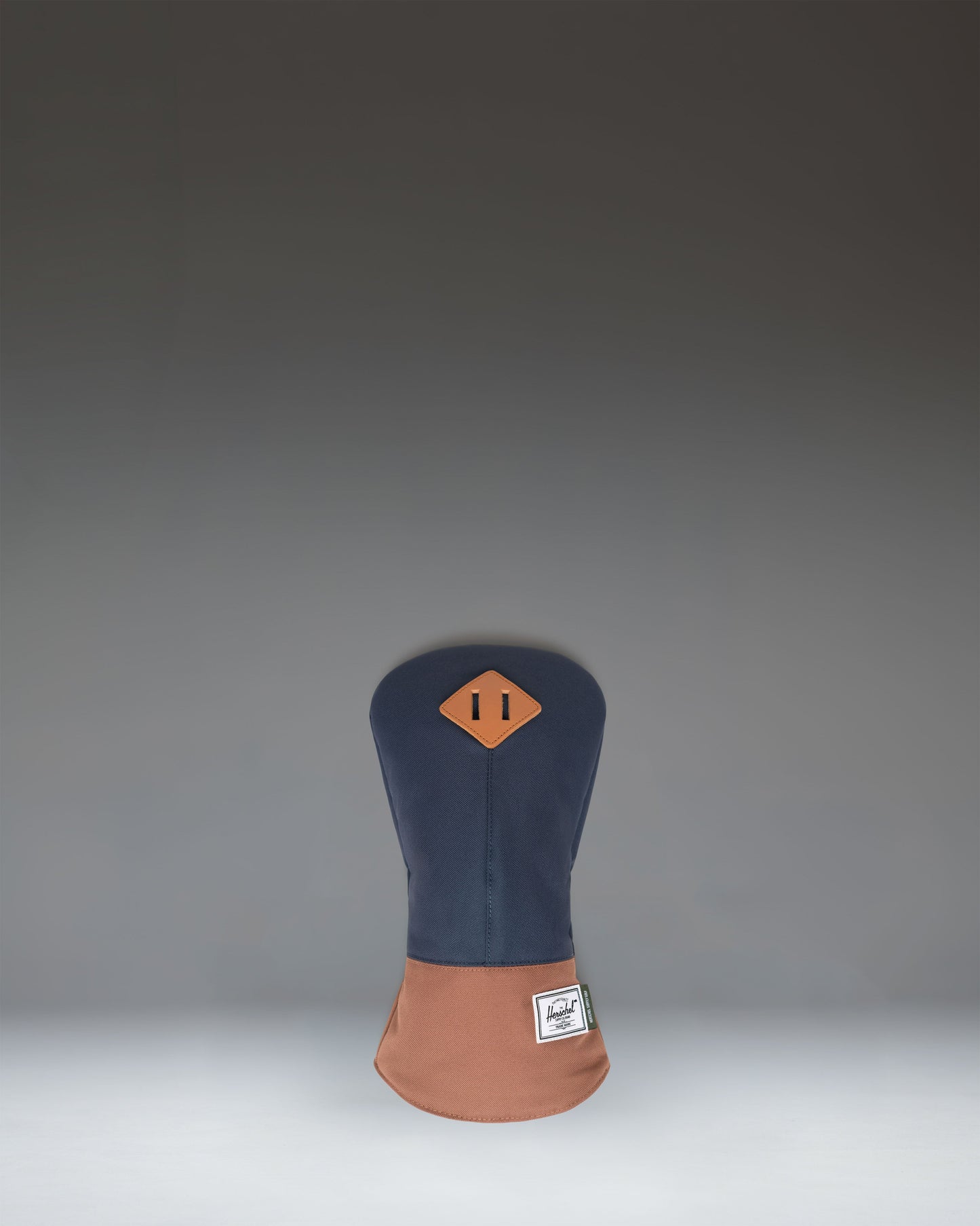 Herschel Heritage Driver Head Cover in Navy/Saddle Brown.
