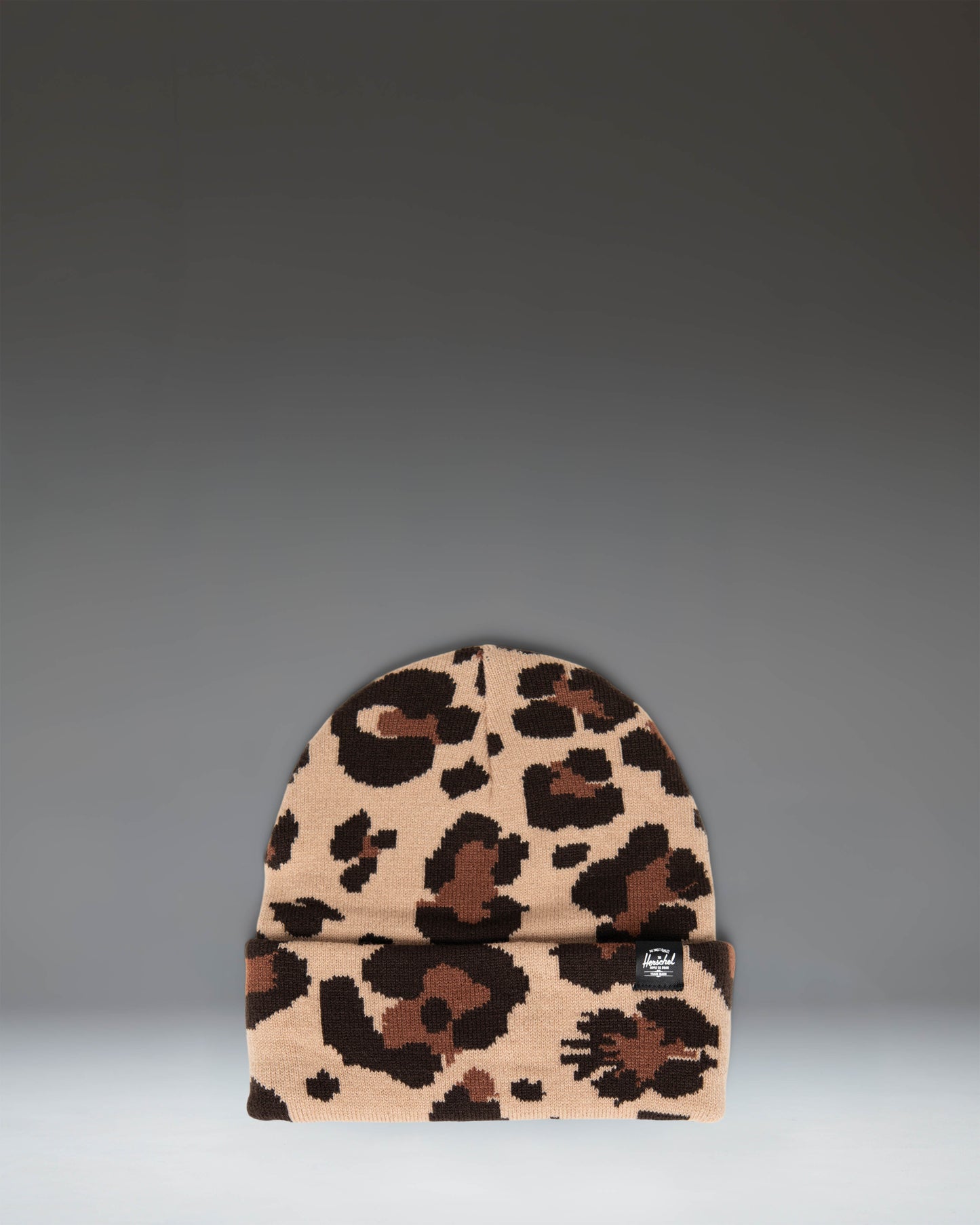 Herschel Supply Co Elmer Graphic Beanie in Leopard Scribble Sesame.