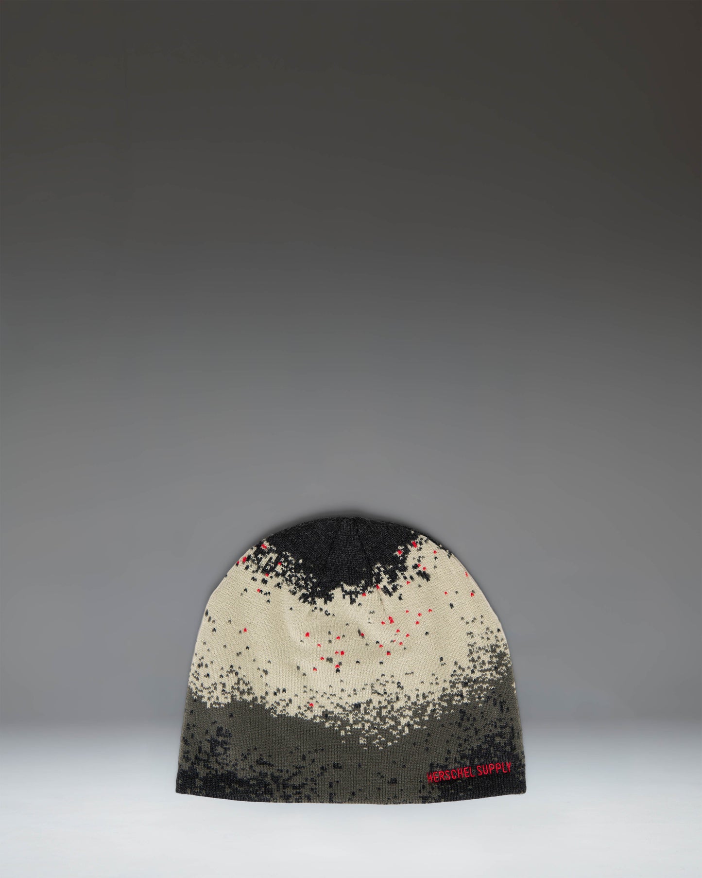 Herschel Supply Co. Skullcap Graphic beanie in Pixel Spray Moss Gray.